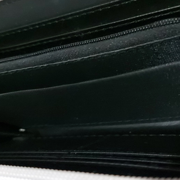 Flamingo pattern zippered wallet, green/pink color - Picture 3 of 5